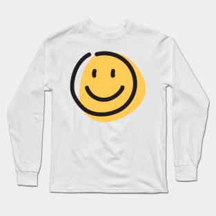 Smily Face Emoticon Long Sleeve T-Shirt